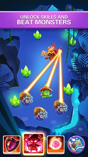 Hero War - Magic vs Monster Bounzy Brick Idle RPG Screenshot 0