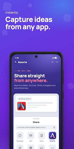 Assorta: AI Bookmarks & Notes Screenshot 1