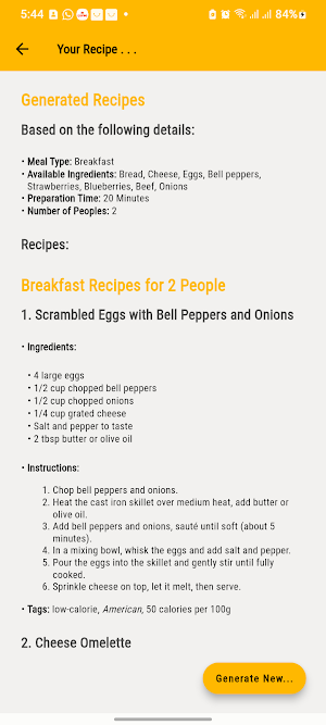 Smart Recipe - AI Chef Screenshot 1