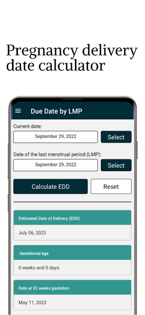 Pregnancy Due Date Calculator Screenshot 0
