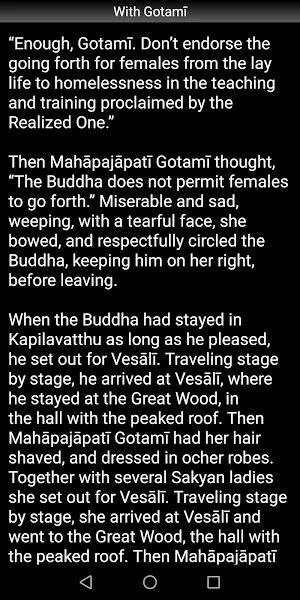 With Gotami Sutta - Buddhism Screenshot 2