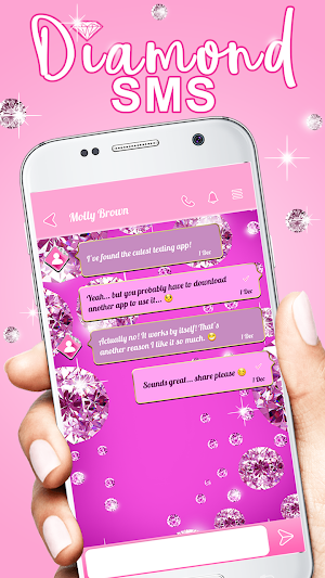 Diamond SMS Texting App Screenshot 0