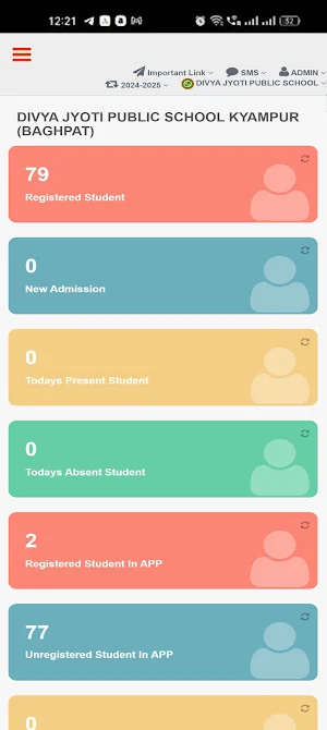 DIVYA JYOTI SCHOOL ADMIN APP Screenshot 2