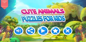 Cute Animals Puzzle for Kids Screenshot 0
