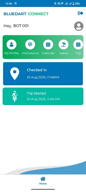 Bluedart Connect Screenshot 1