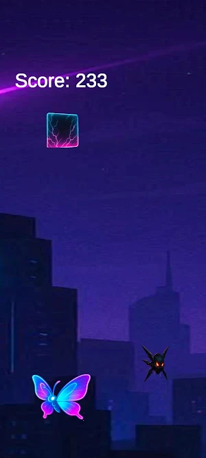 Neon Sky Butterfly Escape Screenshot 3