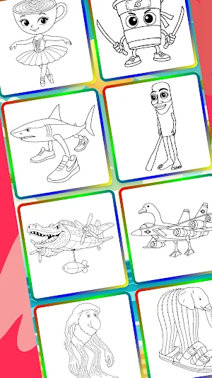 Brainrot Coloring Pages Screenshot 2