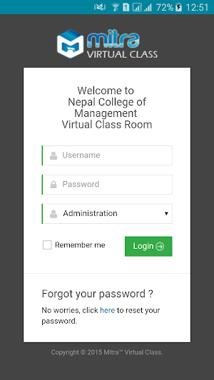 Mitra Virtual Class Screenshot 1