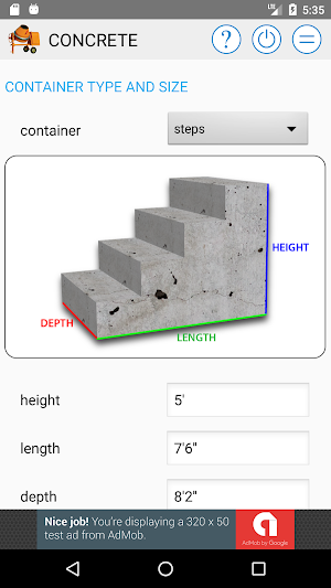 Concrete Calculator Free Screenshot 3