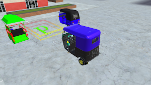 City Rickshaw Parking 3D Game Screenshot 0