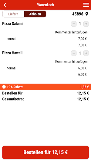 Pizza Burg Gelsenkirchen Screenshot 1
