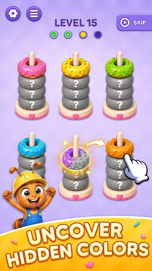 Donuts Color Jam: Sort Puzzle Screenshot 2