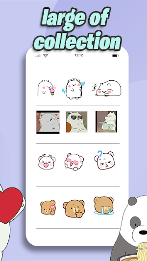 Oh My Bear Cute Stickers Screenshot 1