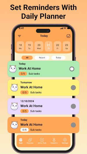 Daily Routine Planner App Screenshot 0