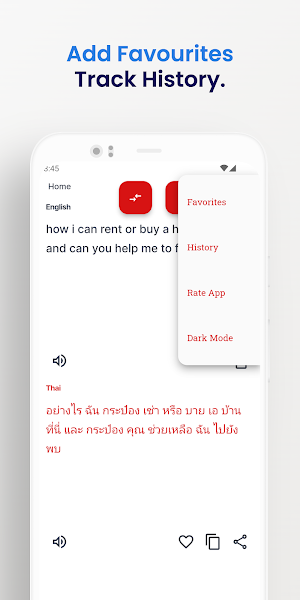 Thai-English Translator App Screenshot 2