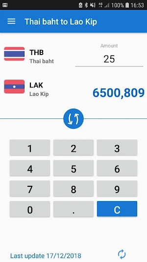Thai baht to Lao Kip / THB to LAK Screenshot 0