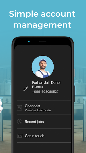 Plumber & Electrician Partner Screenshot 2