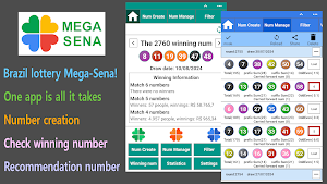 MEGA-SENA Number Generator Screenshot 0