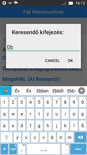 Fájl Kiterjesztések Screenshot 2