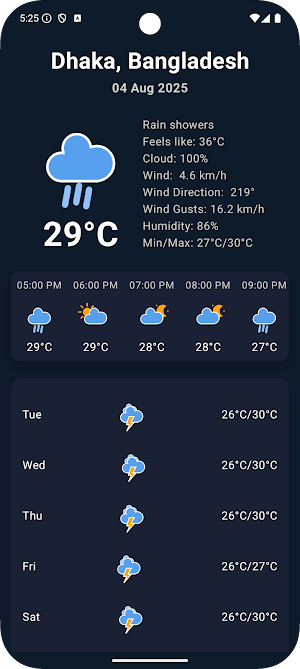 Dhaka Weather Screenshot 0
