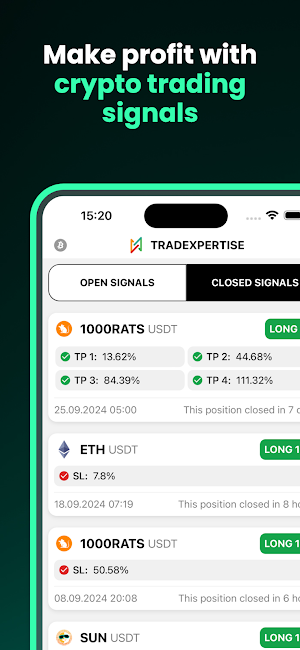 Tradexpertise: Crypto Signals Screenshot 2
