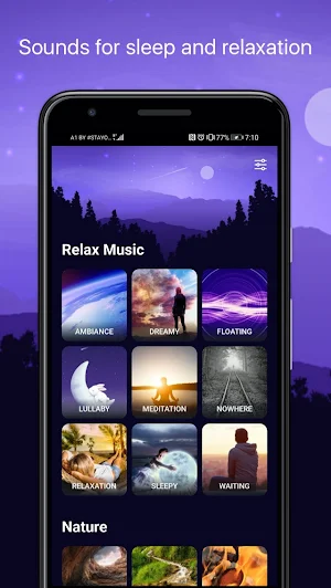 Relaxation sounds for sleep: s Screenshot 0