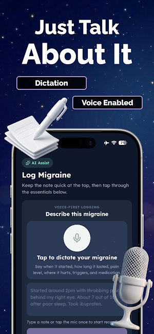 Claru – Migraine Tracker & AI Screenshot 1