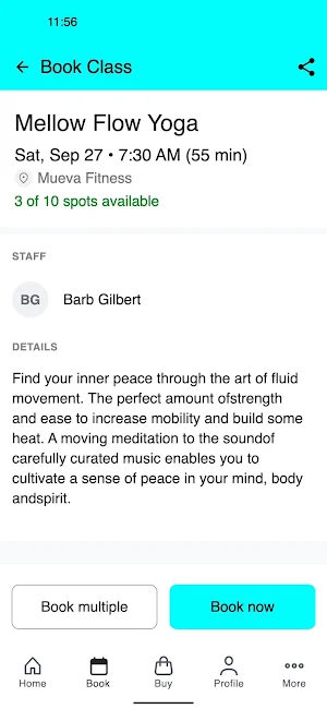Mueva Fitness & Yoga Screenshot 2