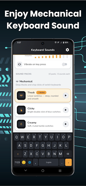 Typing Sound: Keyboard Sounds Screenshot 1