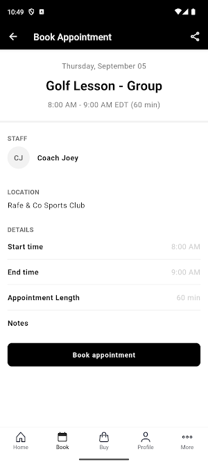 Rafe & Co Sports Club Screenshot 2