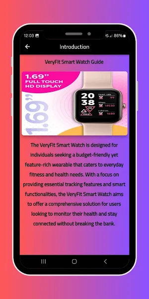 VeryFit Smart Watch Guide Screenshot 0