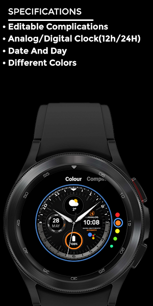 Night ver 09 - watch face Screenshot 3