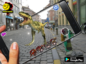 AR Dinosaur in real life  simulator Screenshot 2