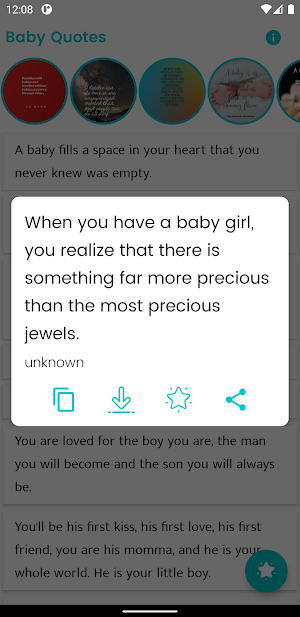 Baby Quotes and Sayings Screenshot 1