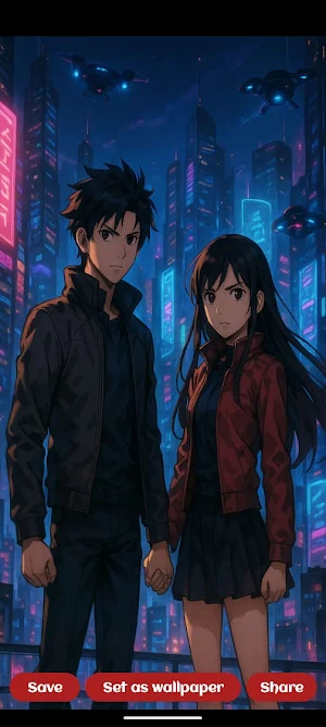 Anime Couple Wallpaper Screenshot 2