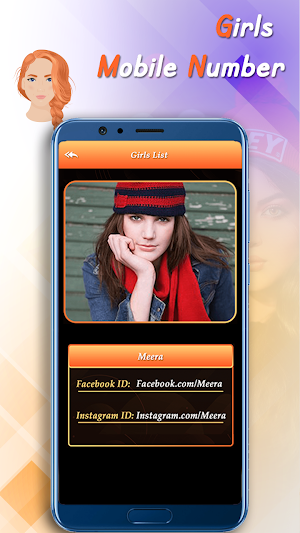 Girls Mobile Number Prank -Live Chat and IDs Prank Screenshot 3