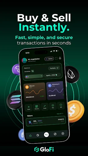 GloFi: AI Crypto Wallet & Swap Screenshot 3