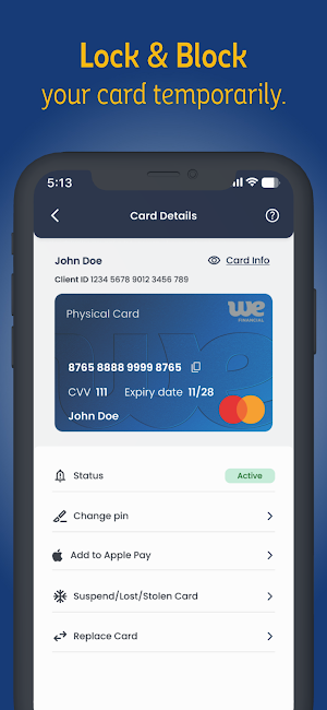 WeGo Mastercard Screenshot 2