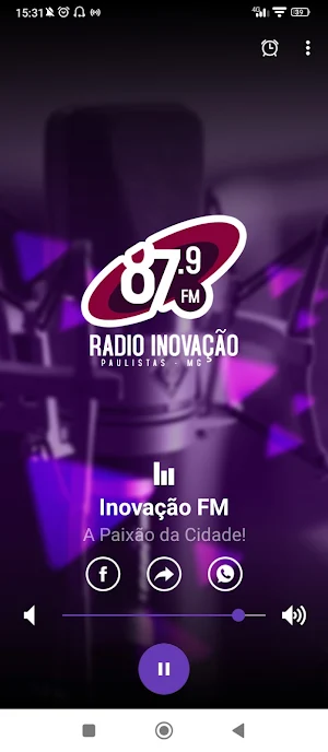 Inovação FM - Paulistas MG Screenshot 1