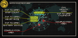 [69D] RECON watch face Screenshot 1