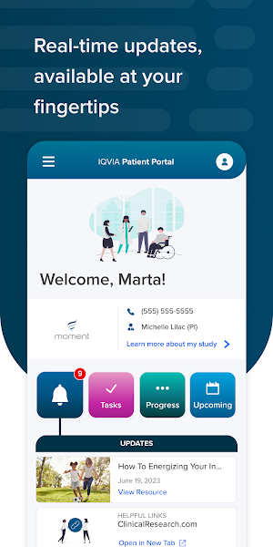 IQVIA Patient Portal Screenshot 0