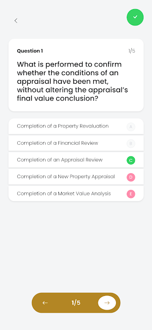 USPAP Practice Test Screenshot 3