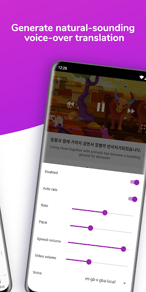 Lingvotube - Translate video subtitles voice-overs Screenshot 1