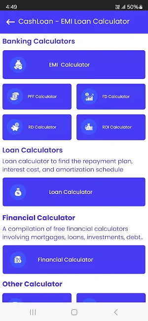 CashLoan - EMI Loan Calculator Screenshot 0