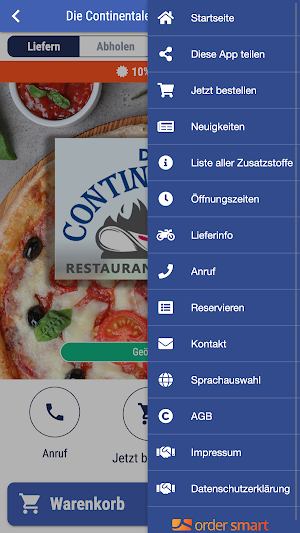 Die Continentale Pizzaservice Screenshot 2
