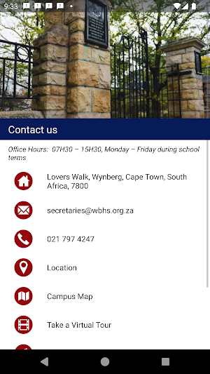 Wynberg Boys' High School Screenshot 1
