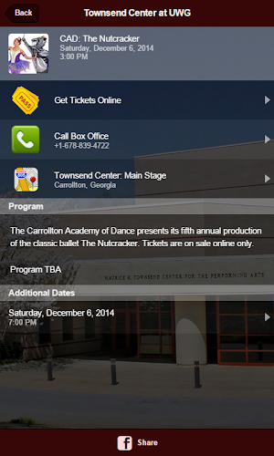 Townsend Center UWG Screenshot 2