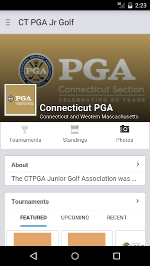 Connecticut PGA Junior Golf Screenshot 0