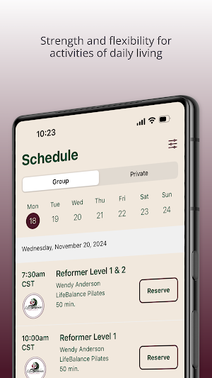 LifeBalance Pilates Screenshot 3