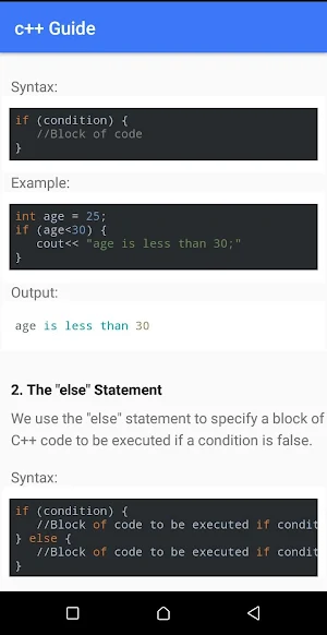 c++ guide Screenshot 3